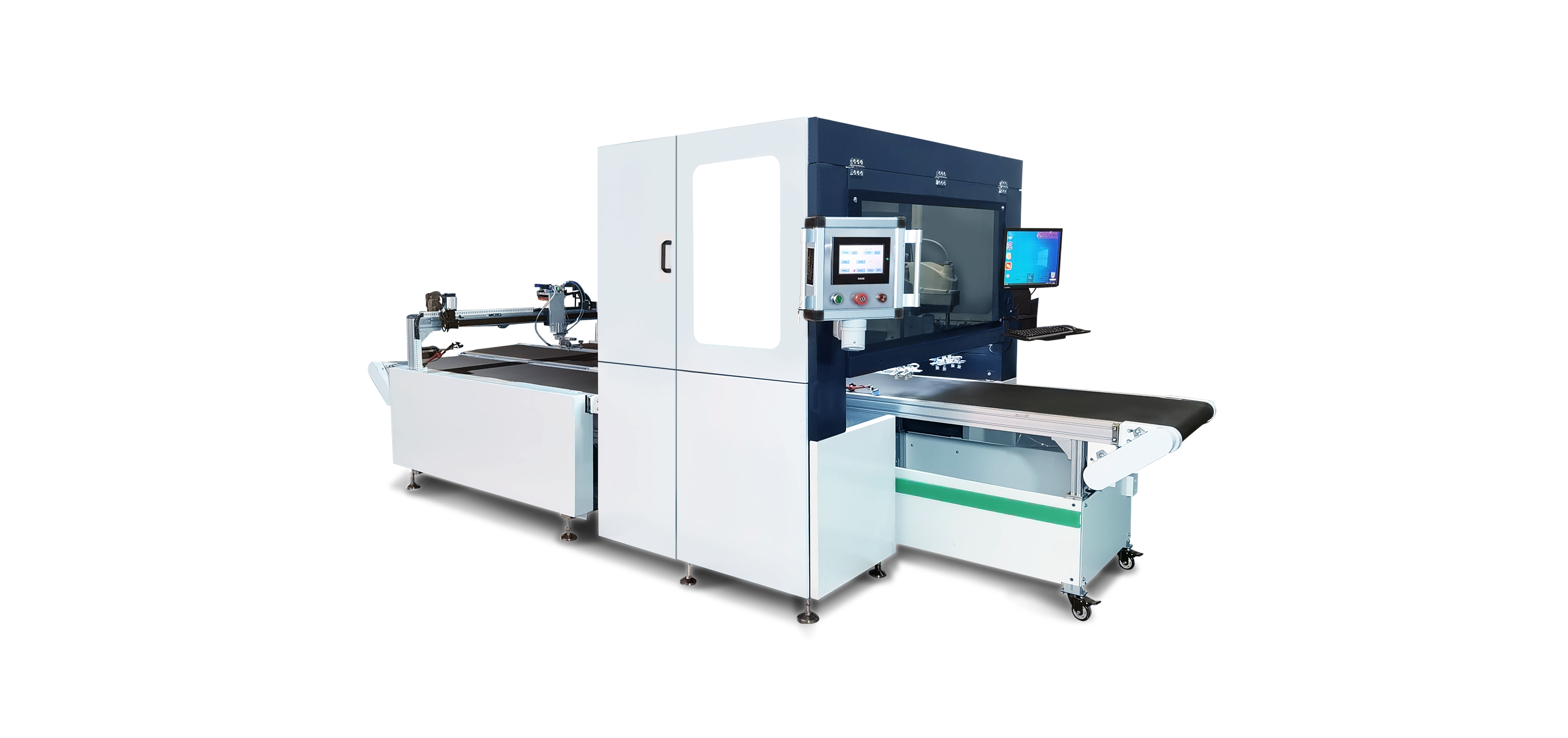 GS AT450 box and boards embossing machine in exhibition